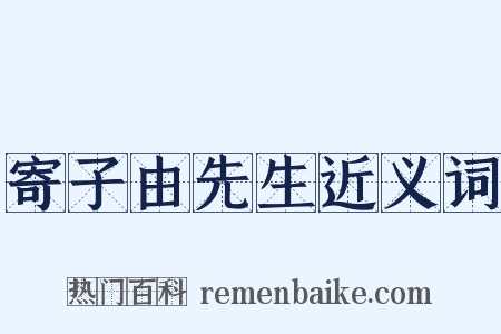 寄子由先生近义词是什么意思的图片